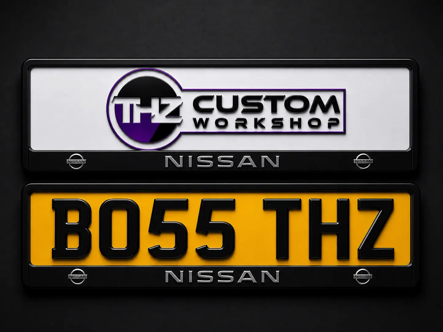 Nissan 3D Plate Holder Set