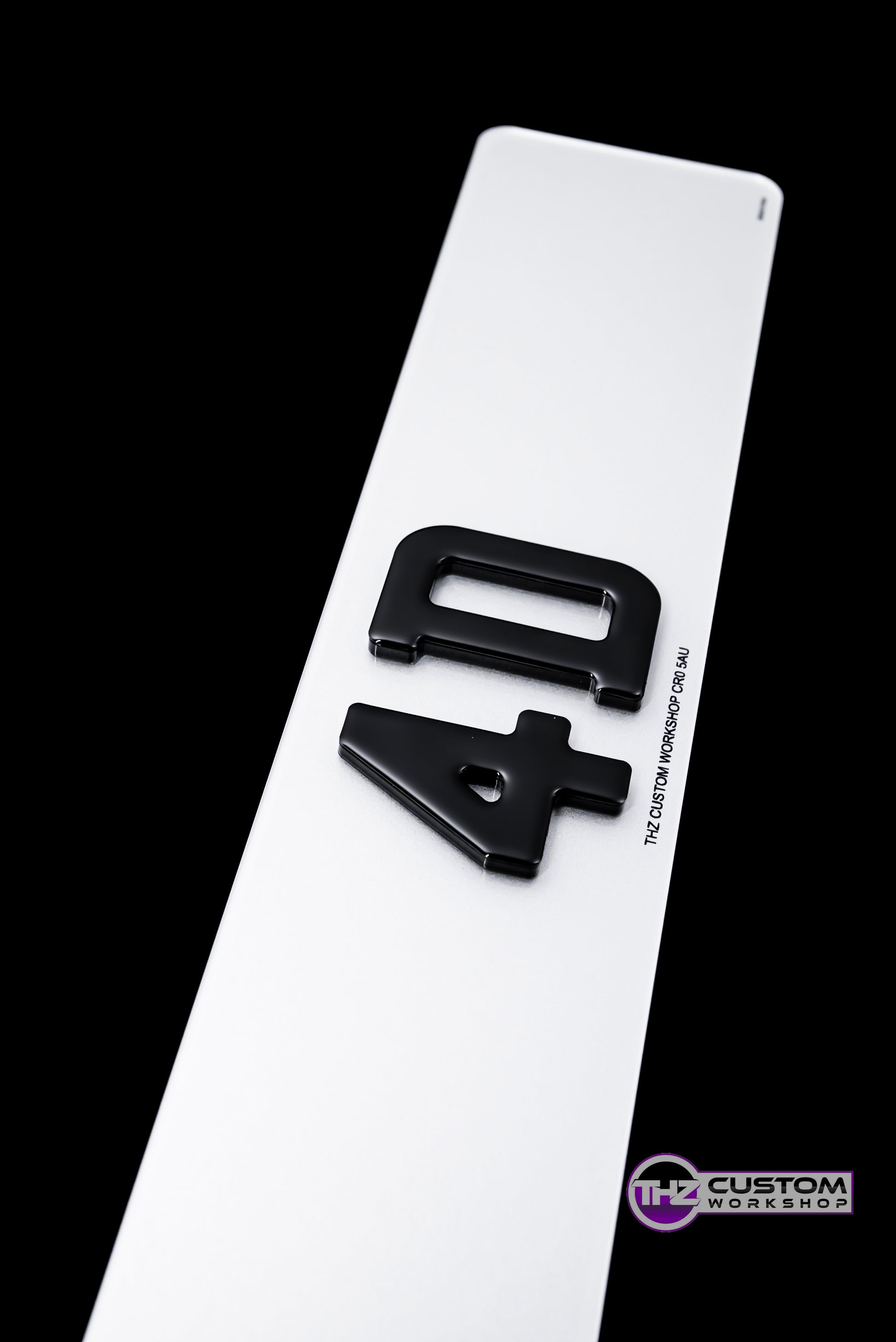 4D Number Plates Set