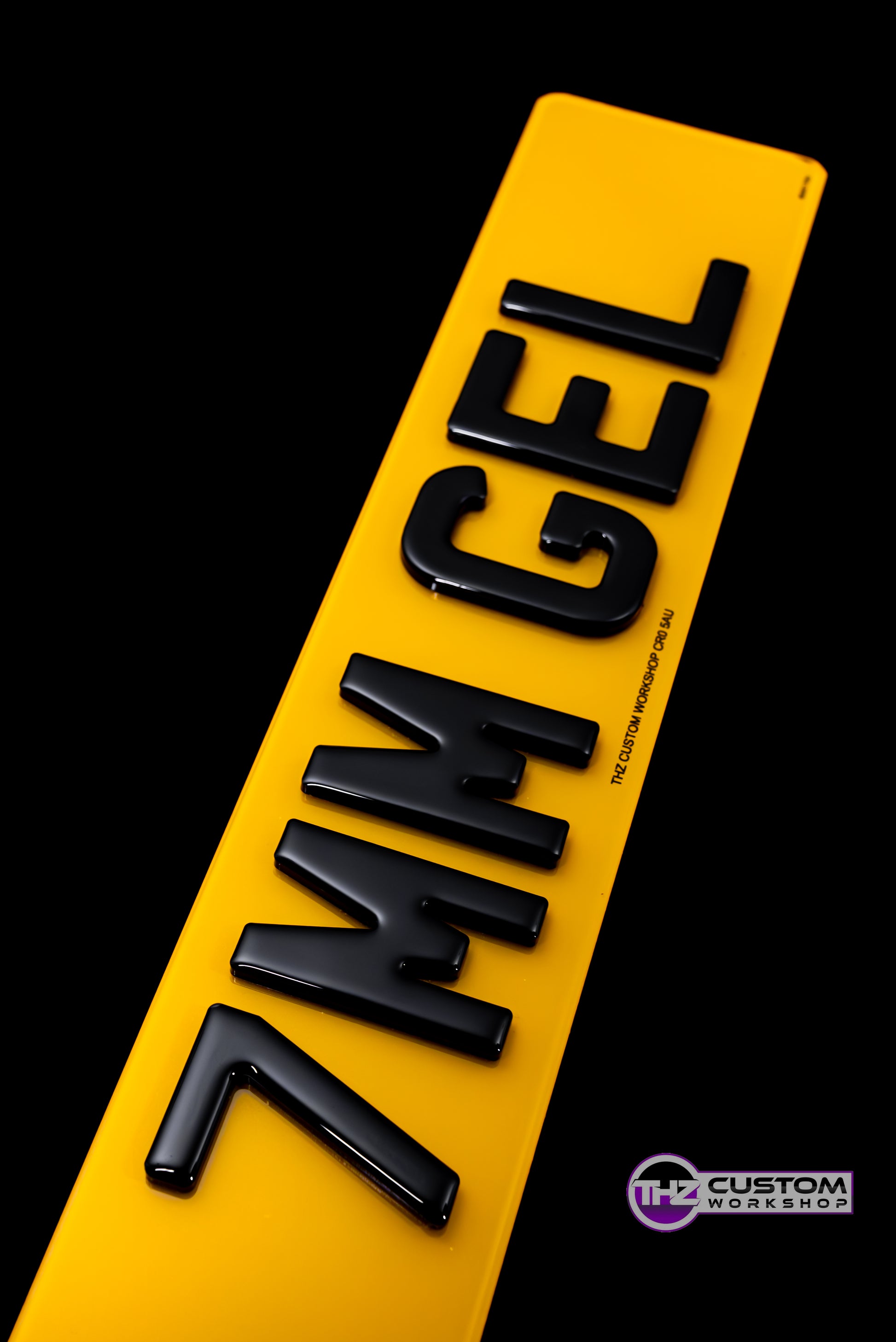 4D Number Plates Set