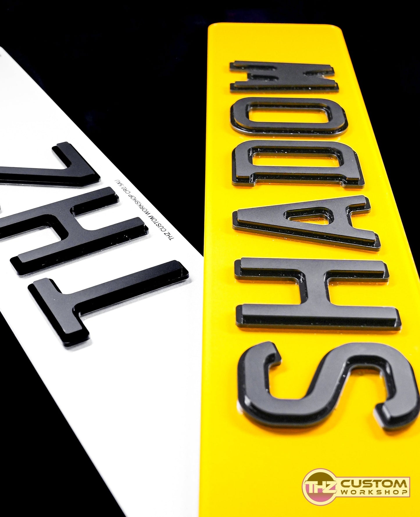 4D Shadow Number Plates Set