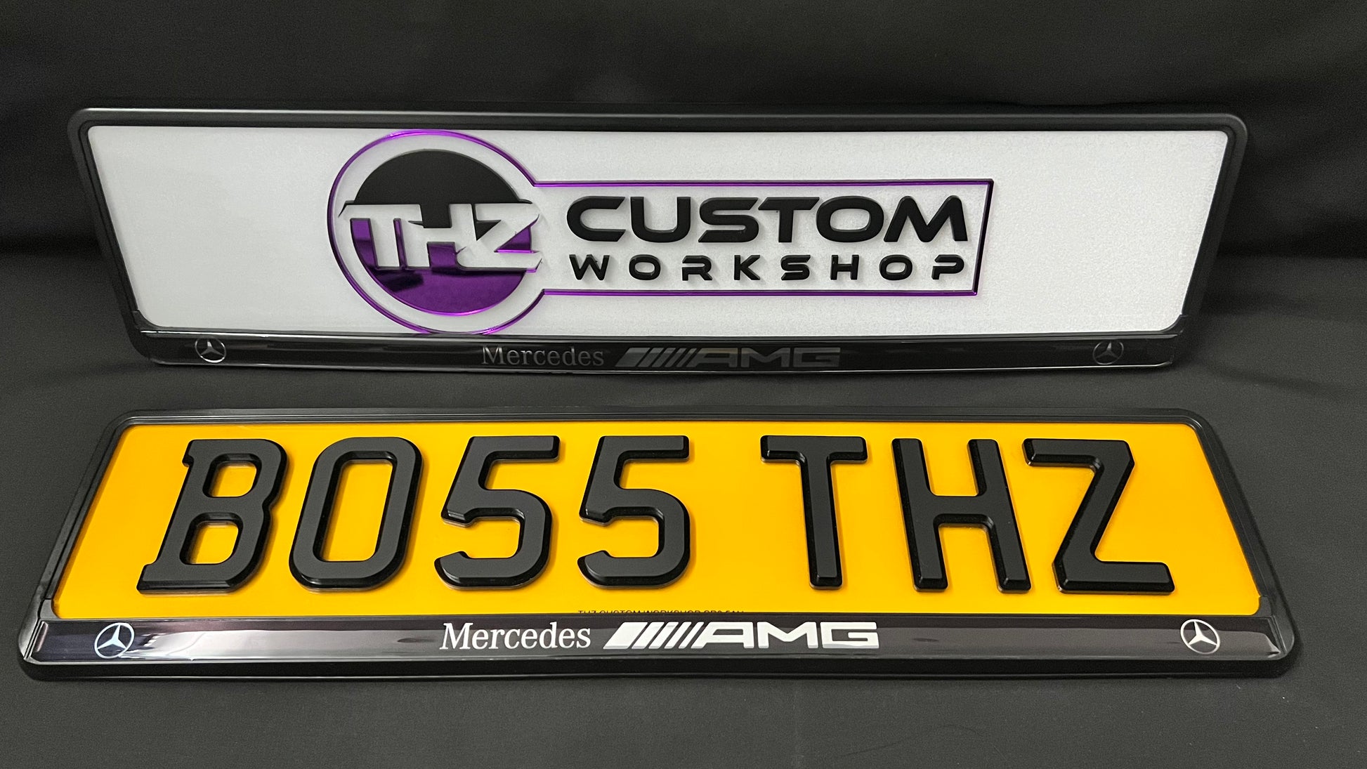 Mercedes AMG Plate Holder Set