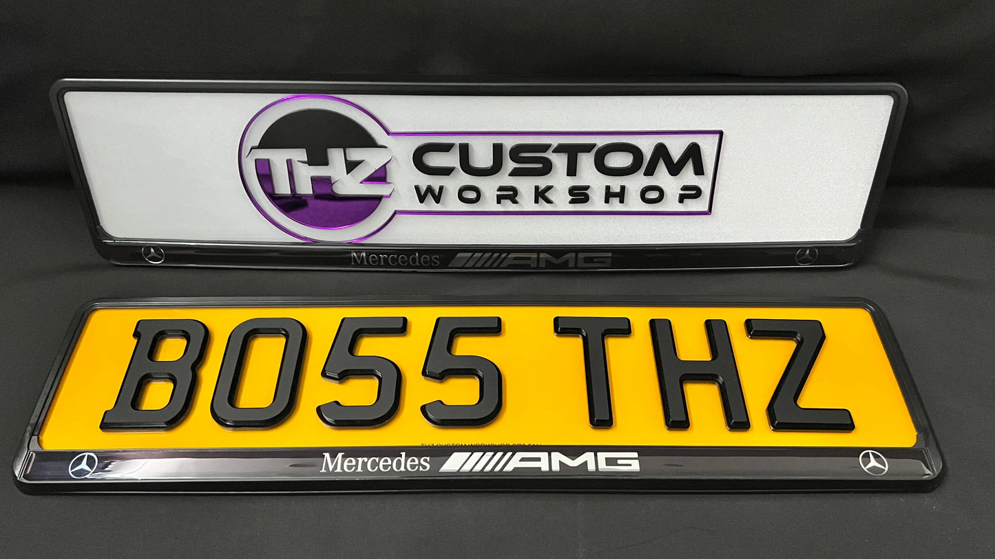Mercedes AMG Plate Holder Set