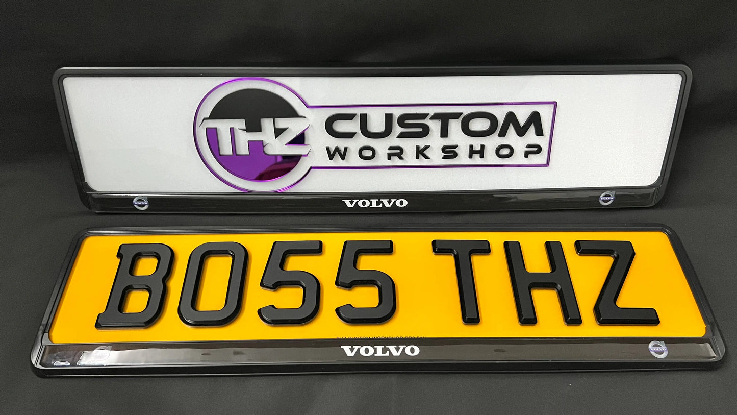 Volvo Plate Holder Set THZ CUSTOM WORKSHOP
