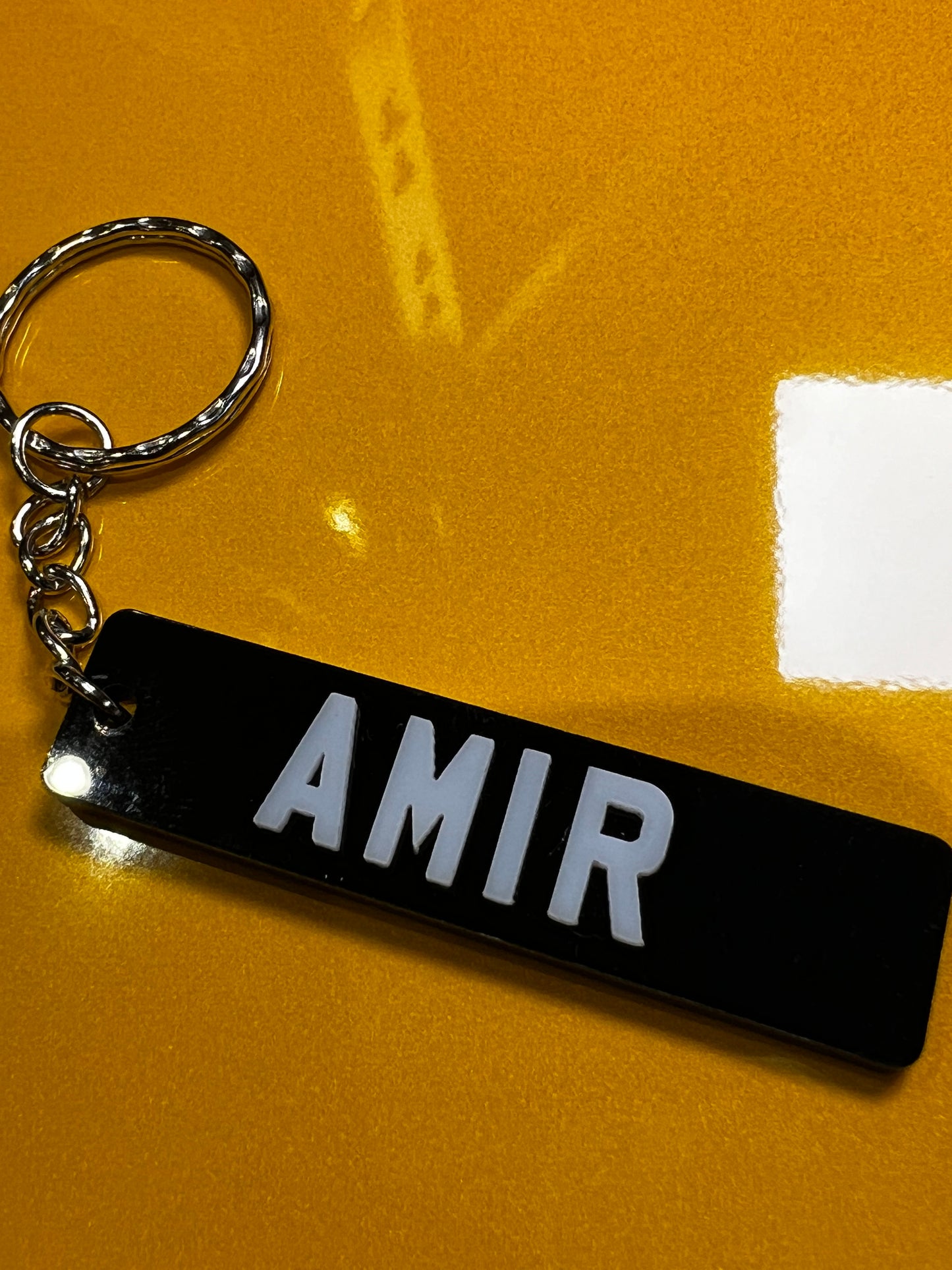 4D Number Plate Keyrings