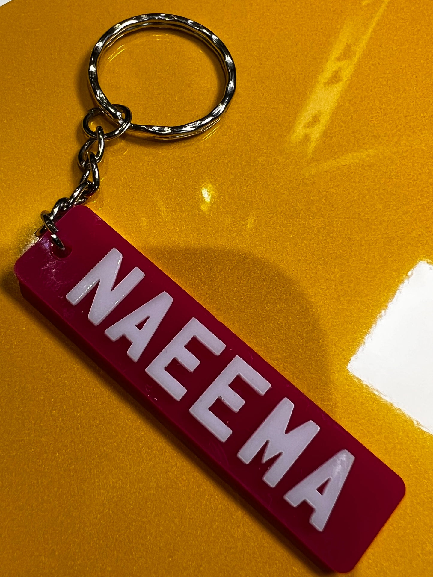 4D Number Plate Keyrings