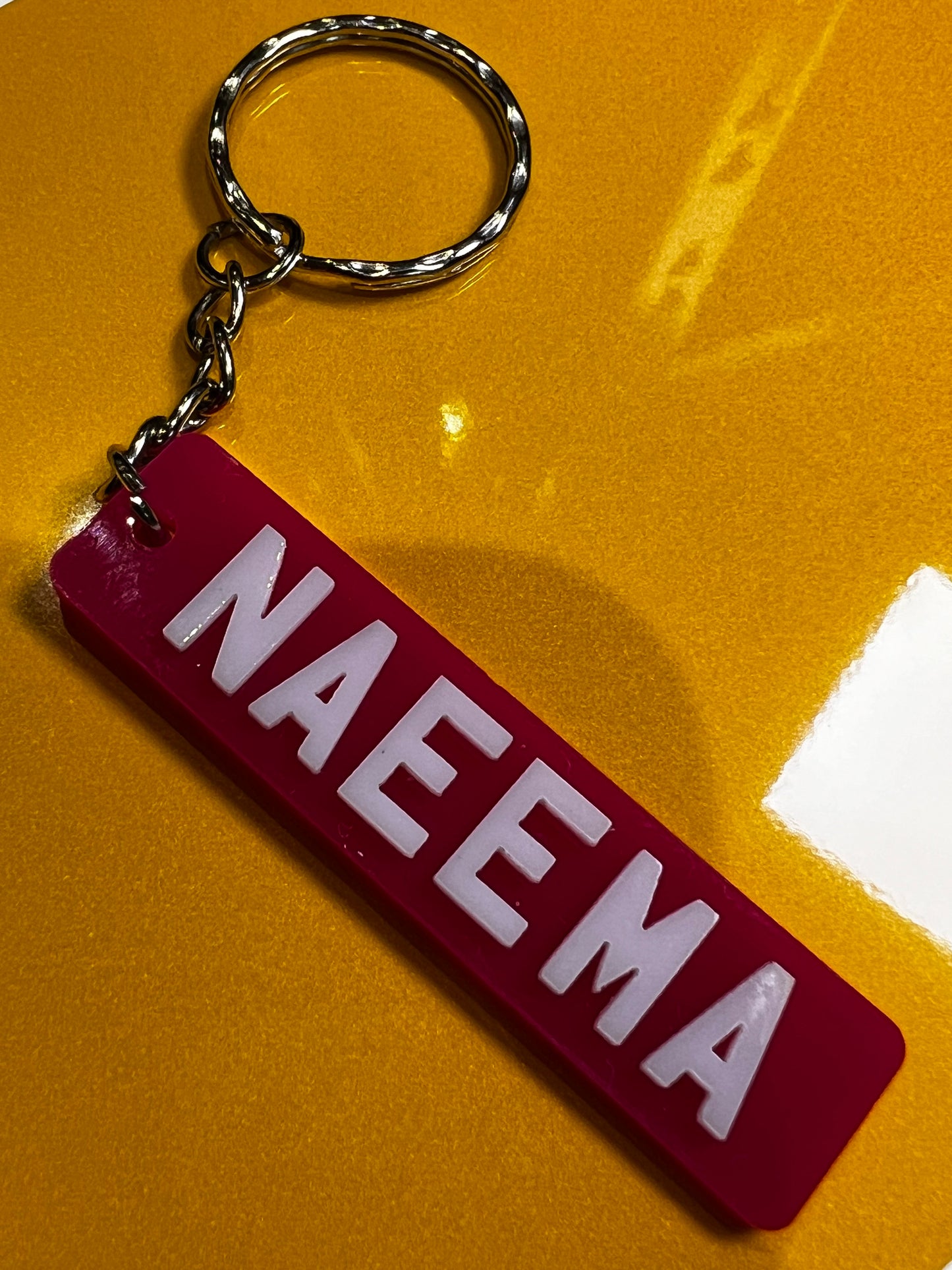 4D Number Plate Keyrings