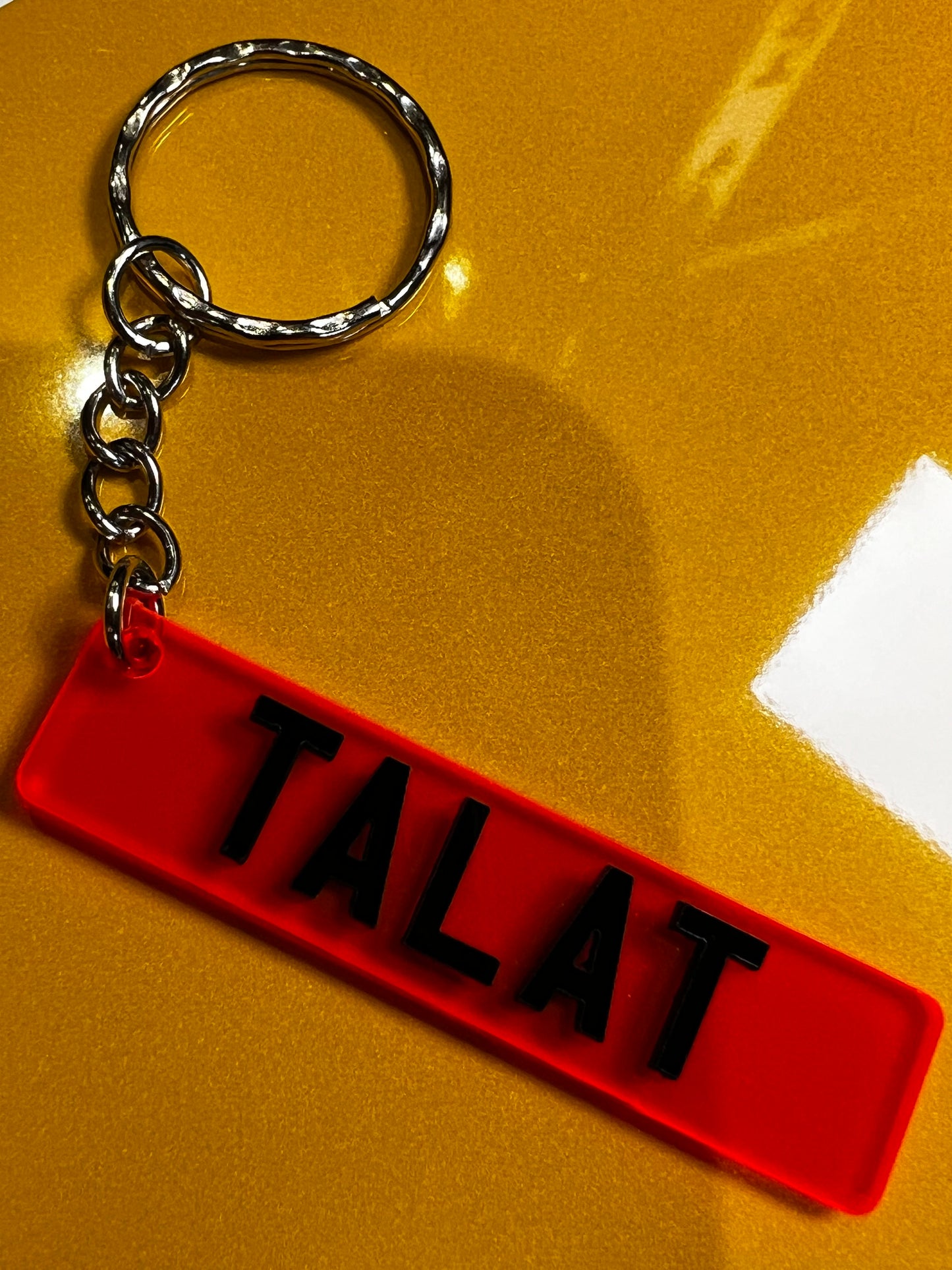 4D Number Plate Keyrings