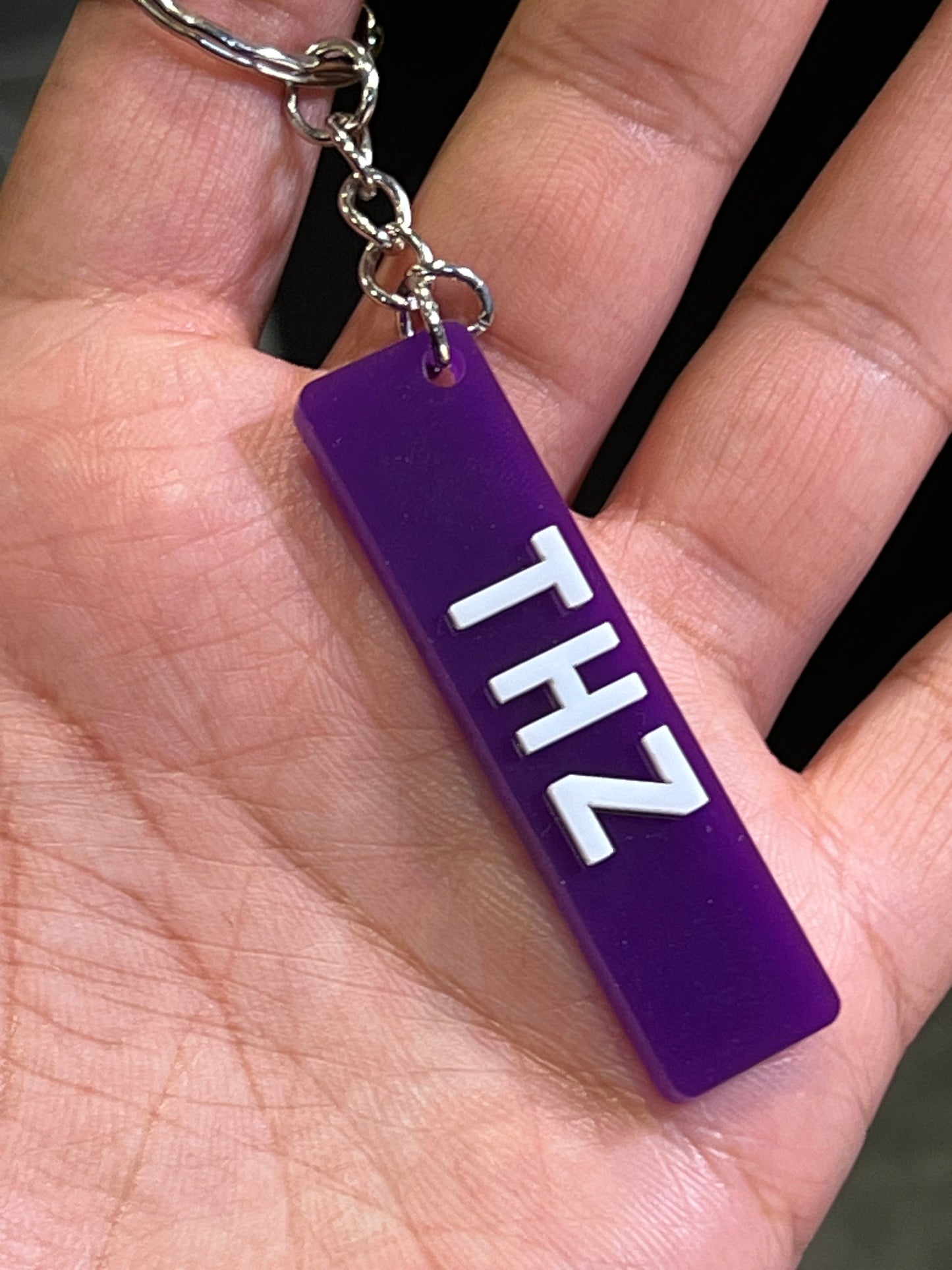 4D Number Plate Keyrings