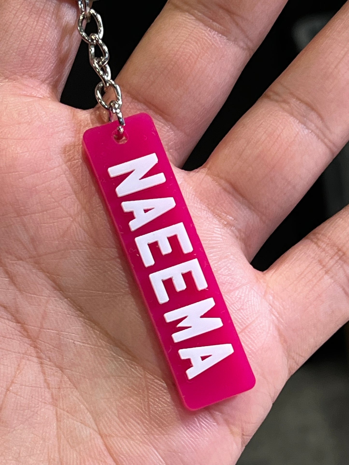 4D Number Plate Keyrings