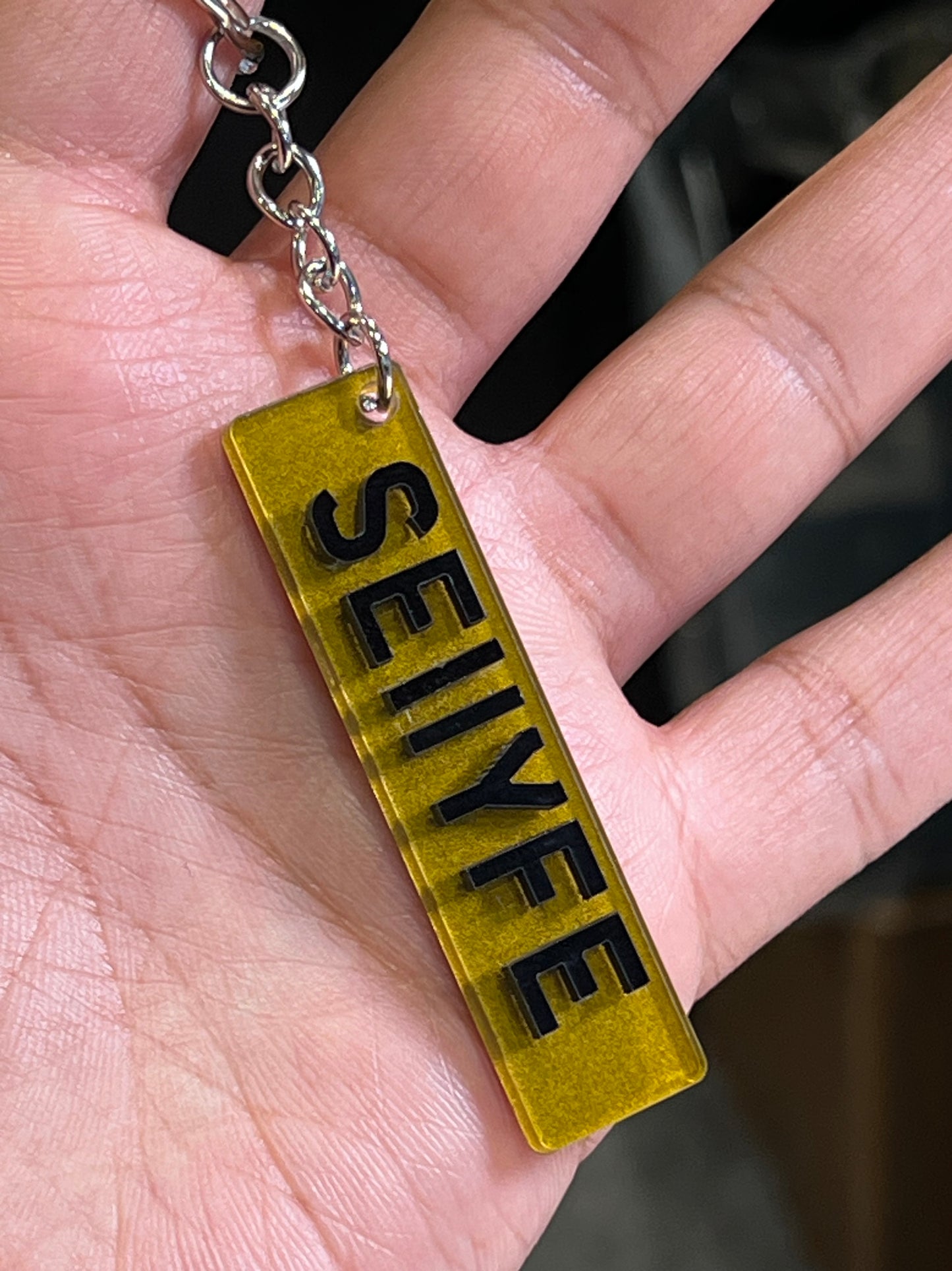 4D Number Plate Keyrings