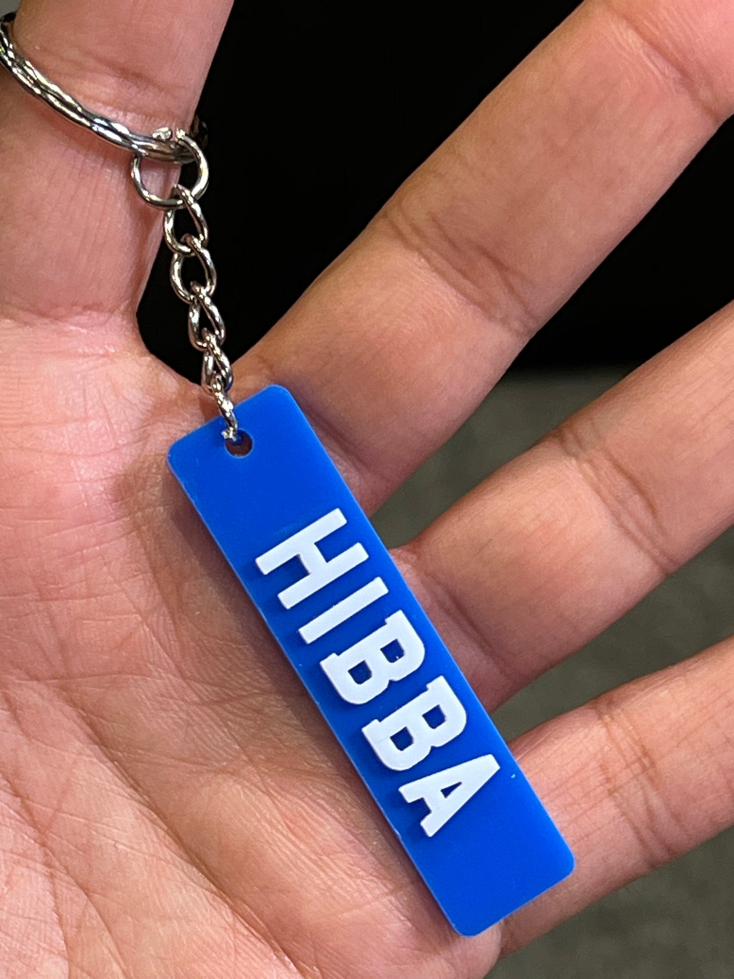 4D Number Plate Keyrings