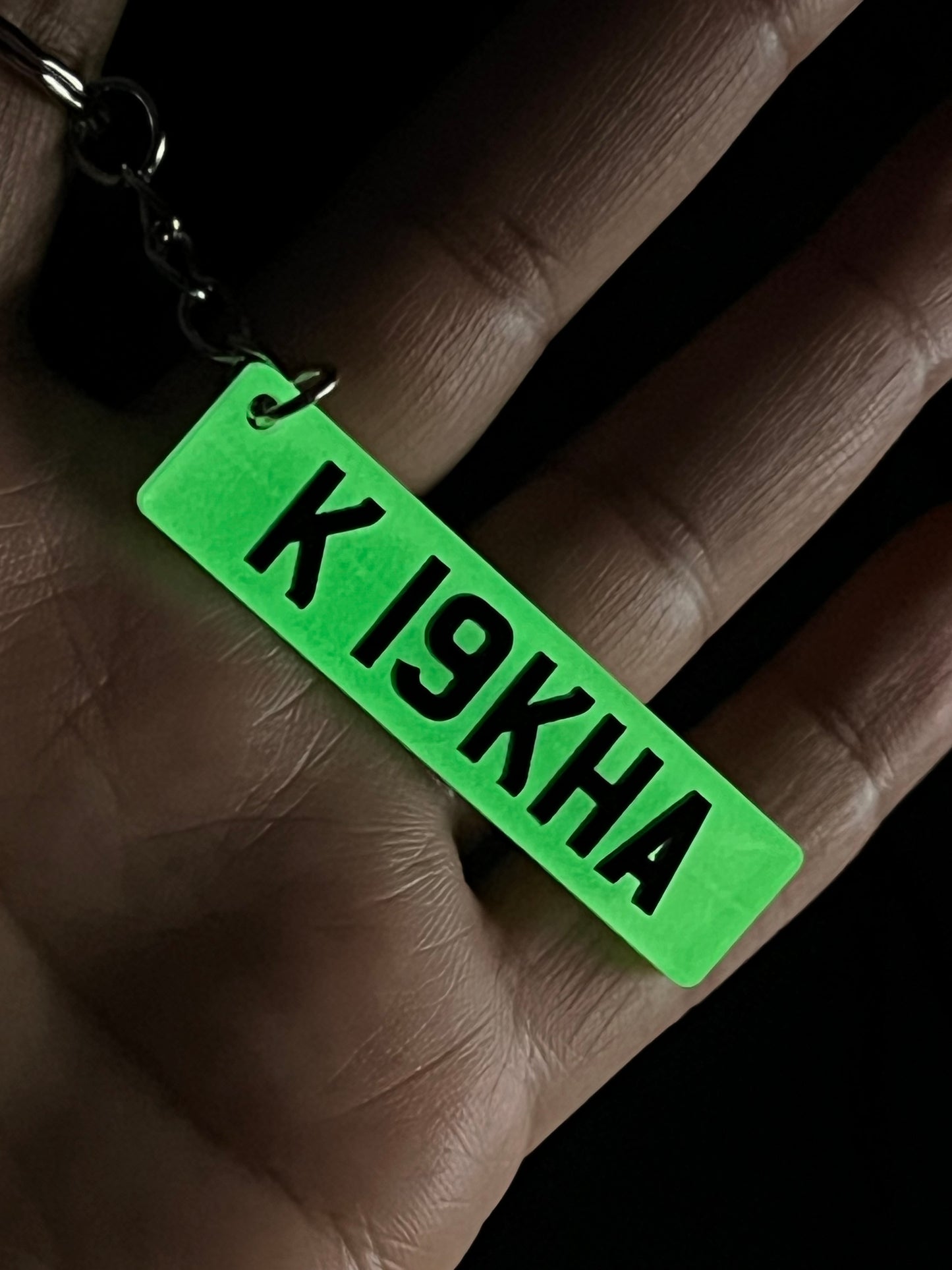 4D Number Plate Keyrings