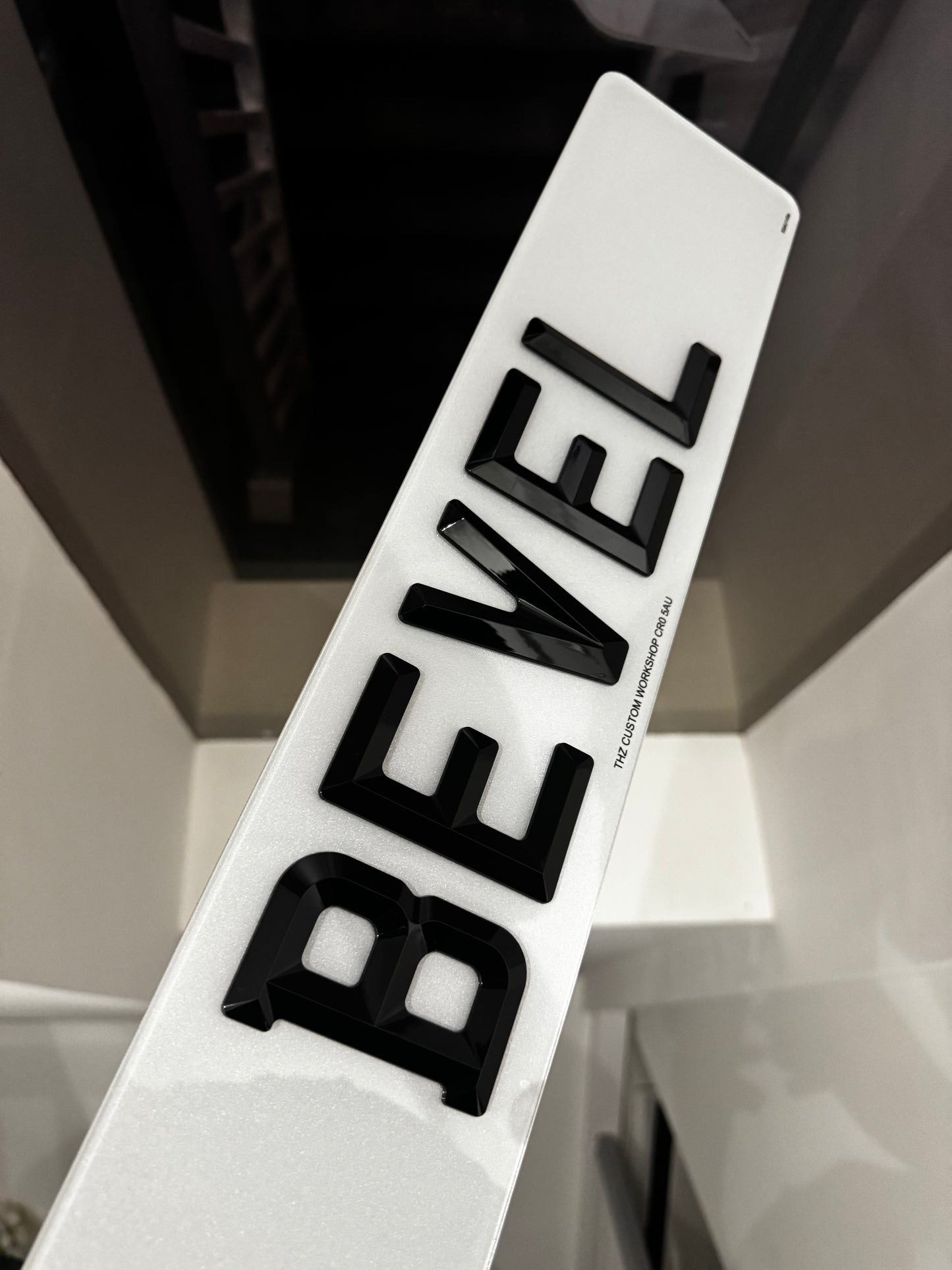 4D Bevel Number Plates Set