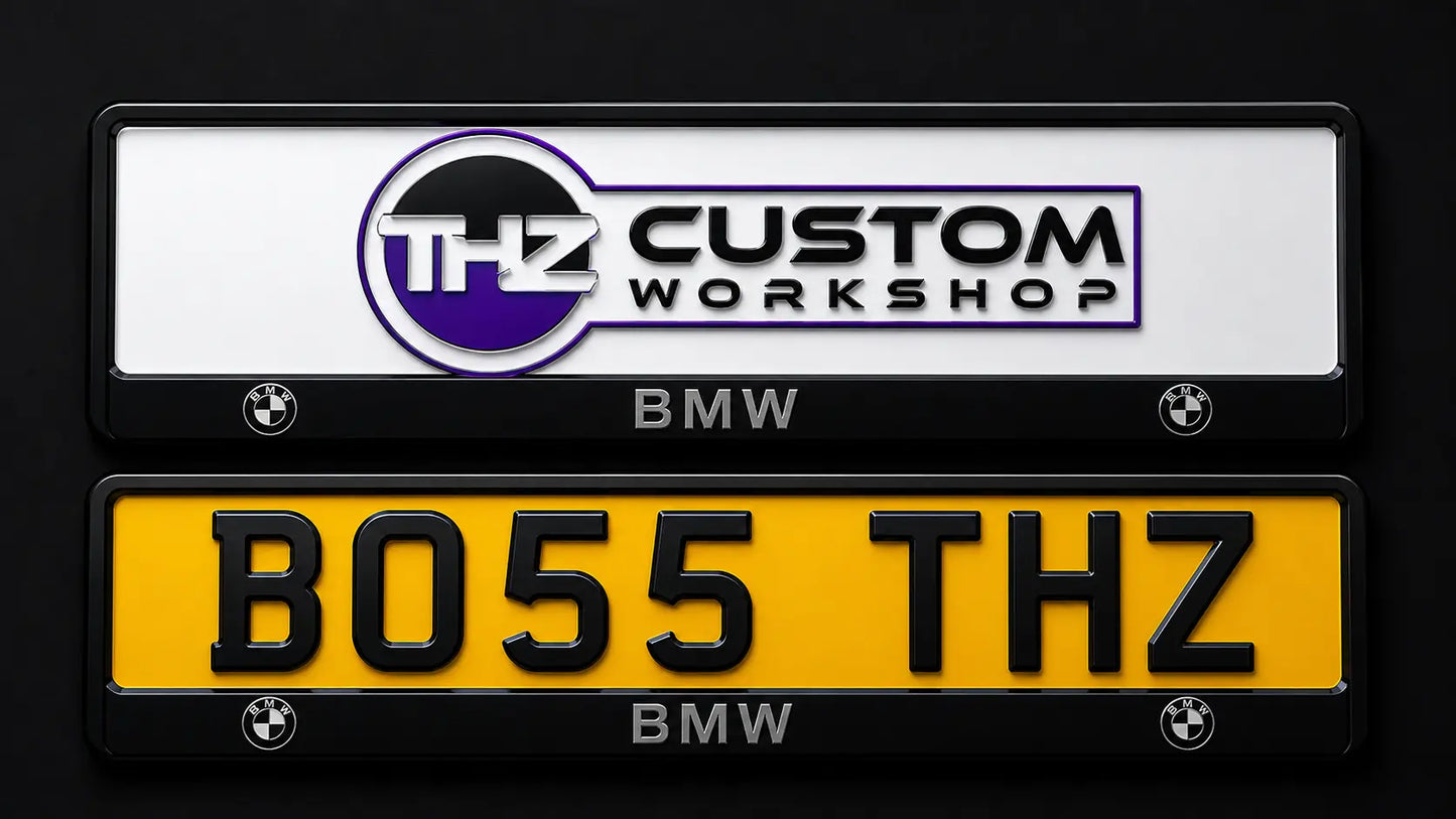 BMW 3D Plate Holder Set THZ CUSTOM WORKSHOP