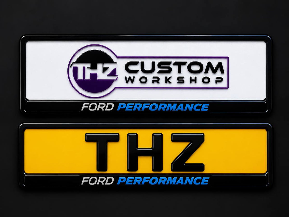 Ford Performance Blue Plate Holder Set