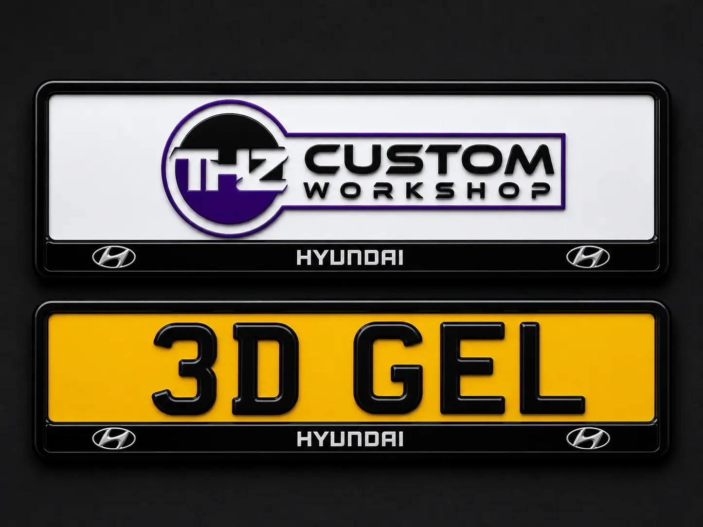 Hyundai Plate Holder Set THZ CUSTOM WORKSHOP