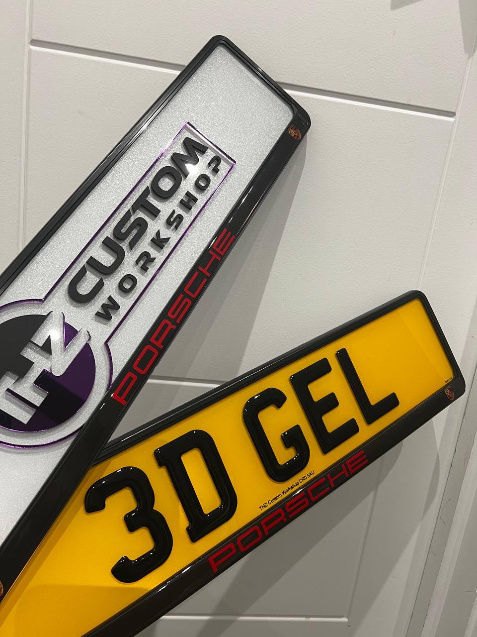 Porsche Plate Holder Set