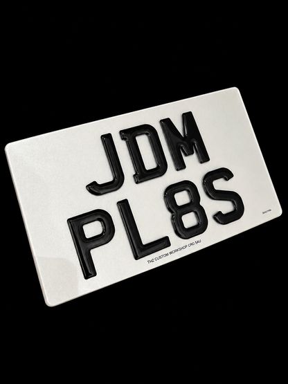 3D Gel Import Number Plates For JDM Vehicles