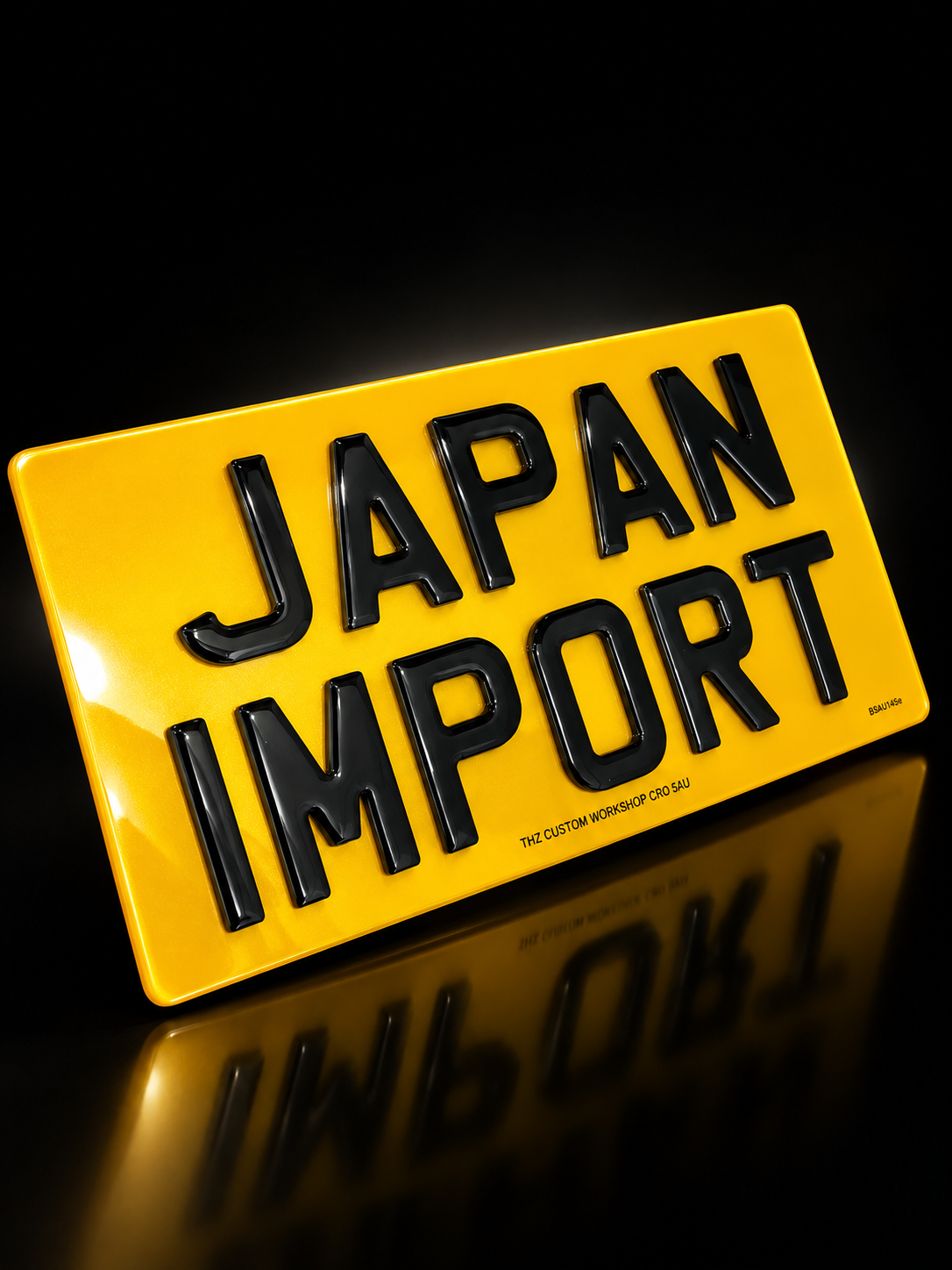 4D Gel 5MM Import Number Plates For JDM Vehicles