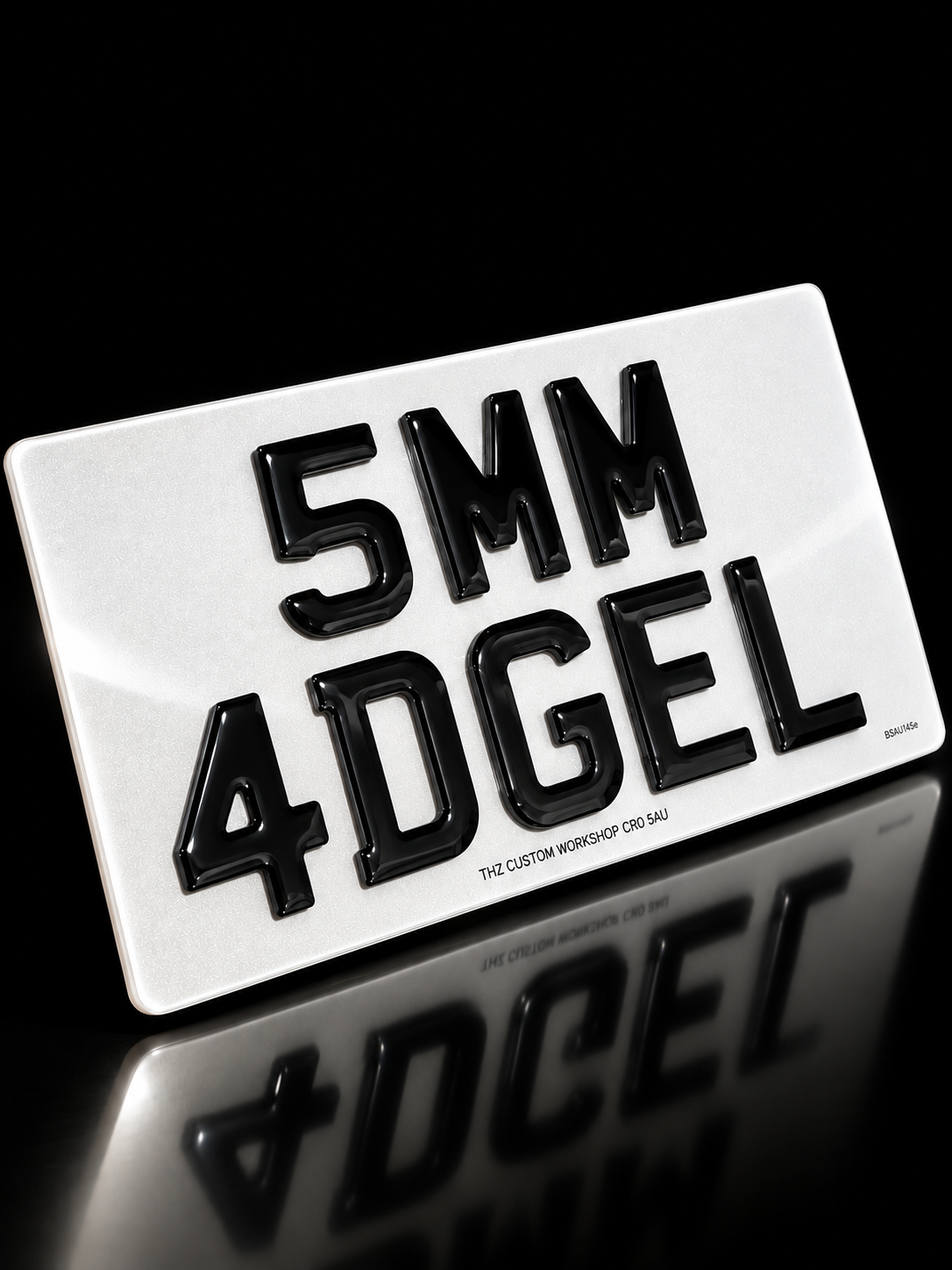 4D Gel 5MM Import Number Plates For JDM Vehicles
