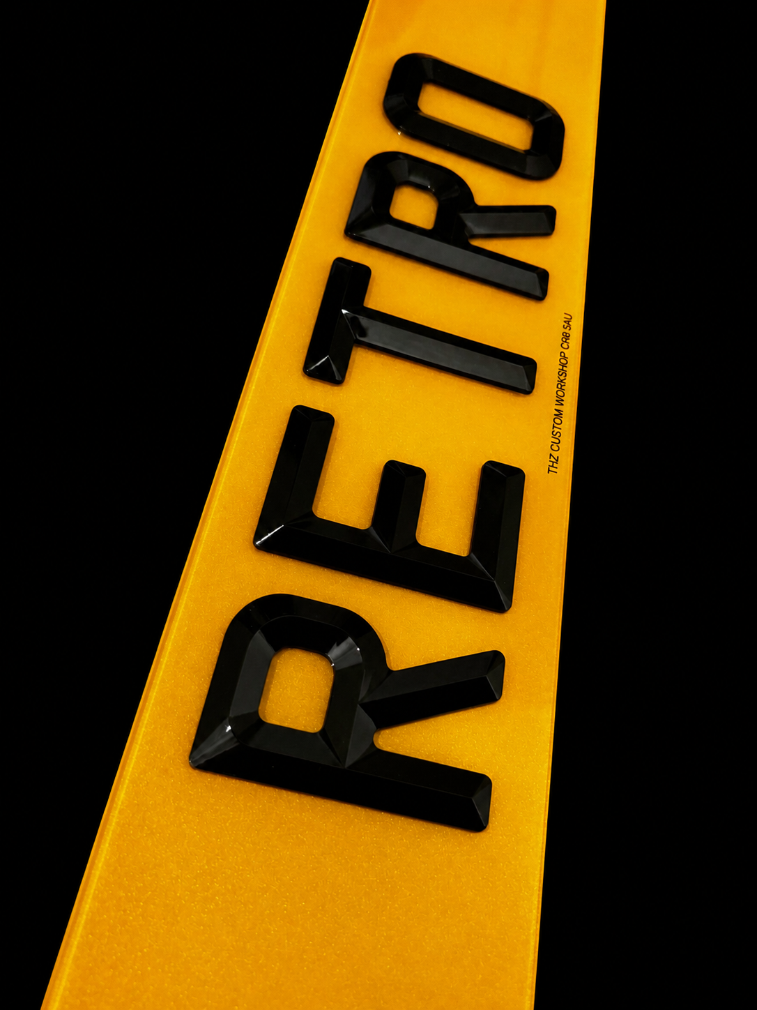 4D Bevel Number Plates Set