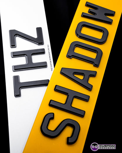 4D Shadow Number Plates Set