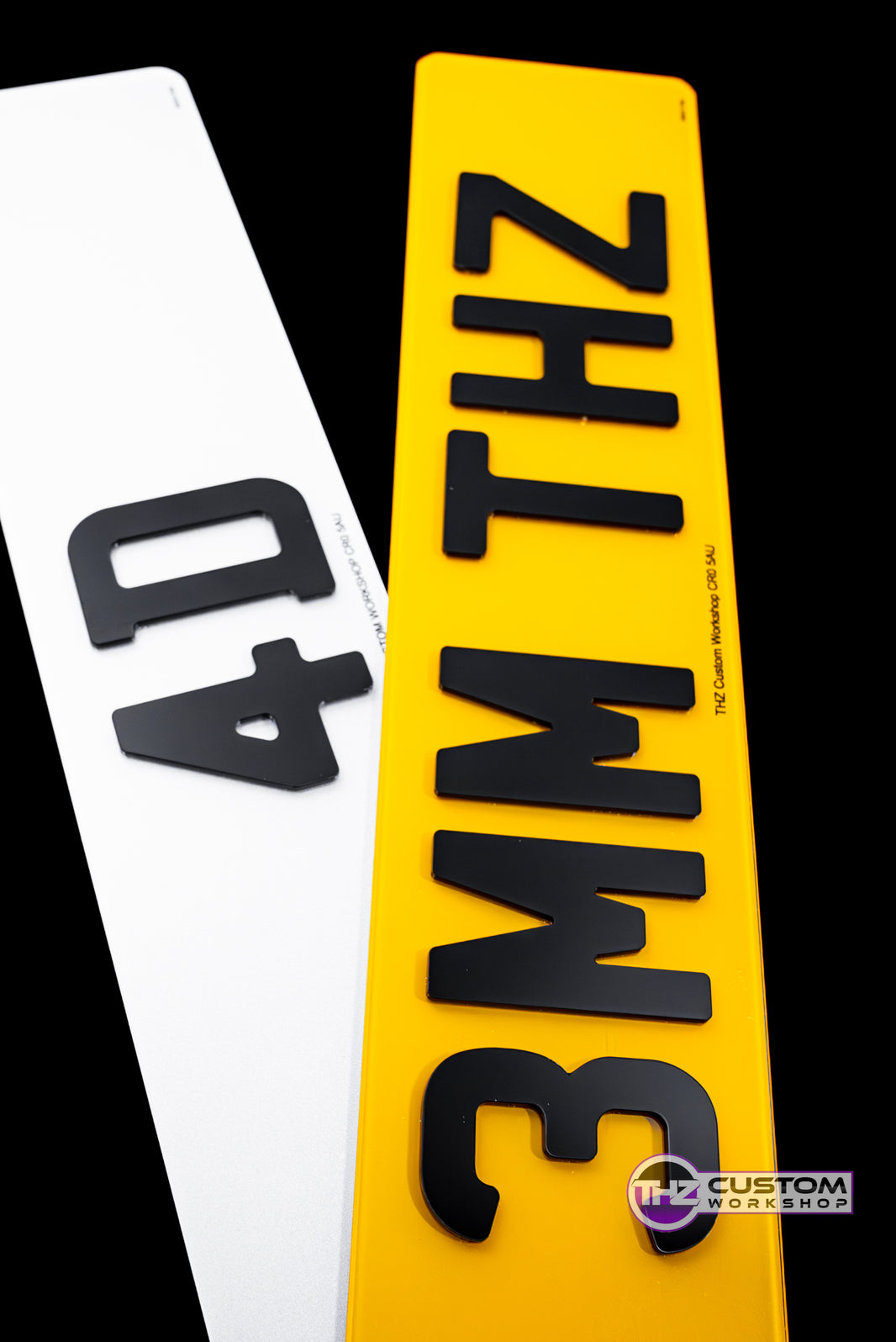 Customizable 4D Number Plates | THZ Custom Workshop – THZ CUSTOM WORKSHOP