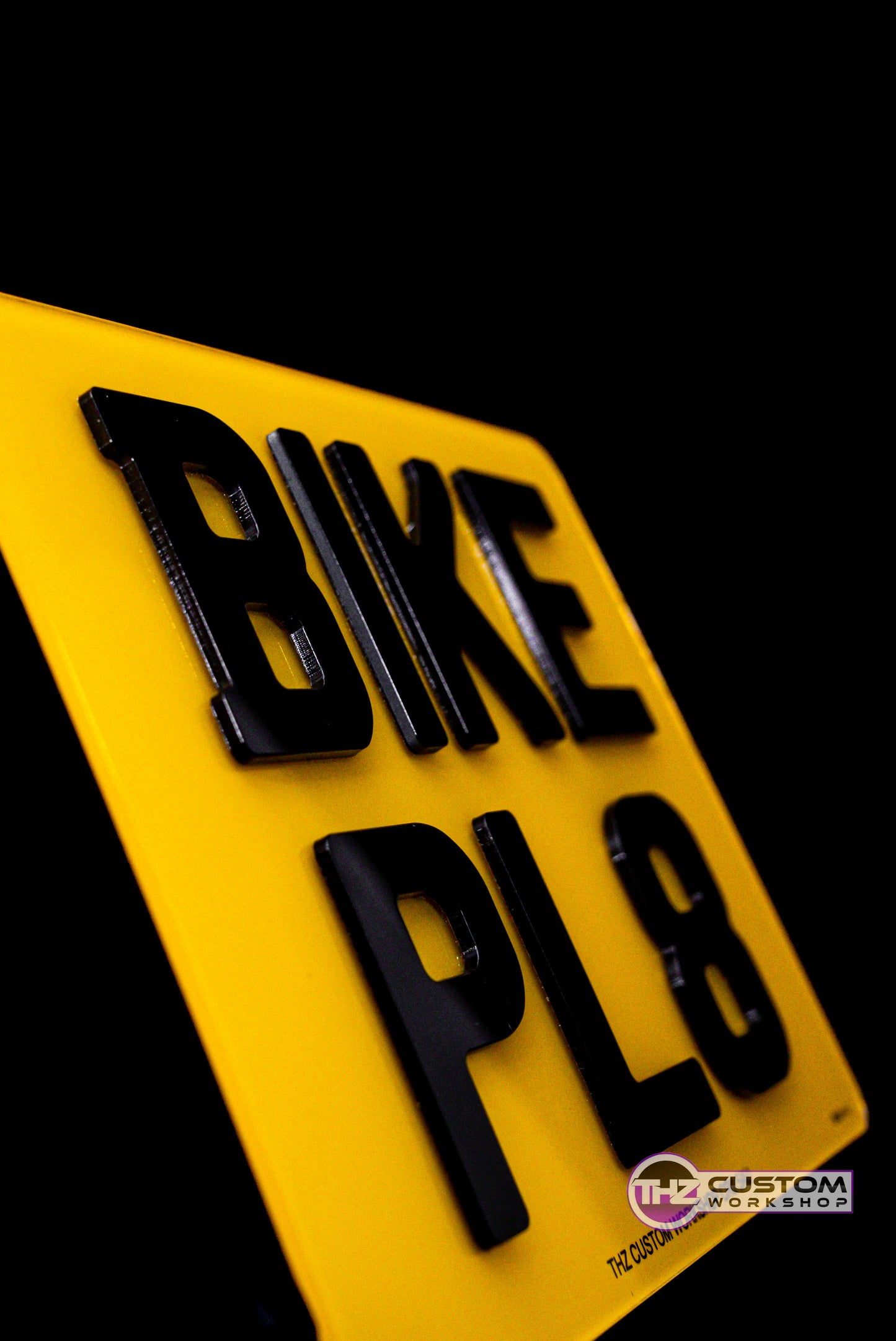 Premium 4D Motorbike Number Plate