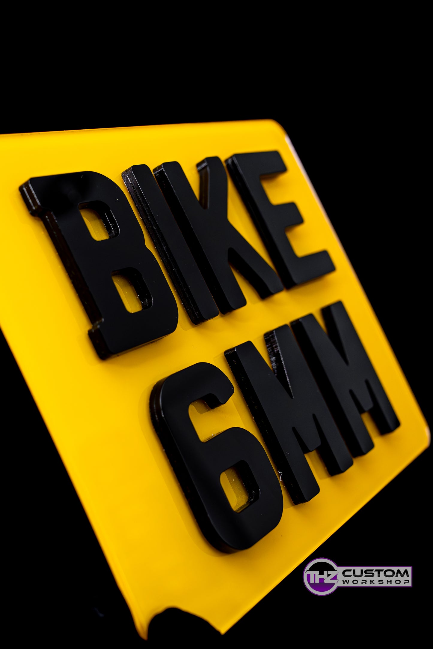 High-Quality 4D Motorbike Number Plate