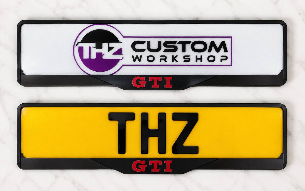 Volkswagen GTI Signature Plateholder Set