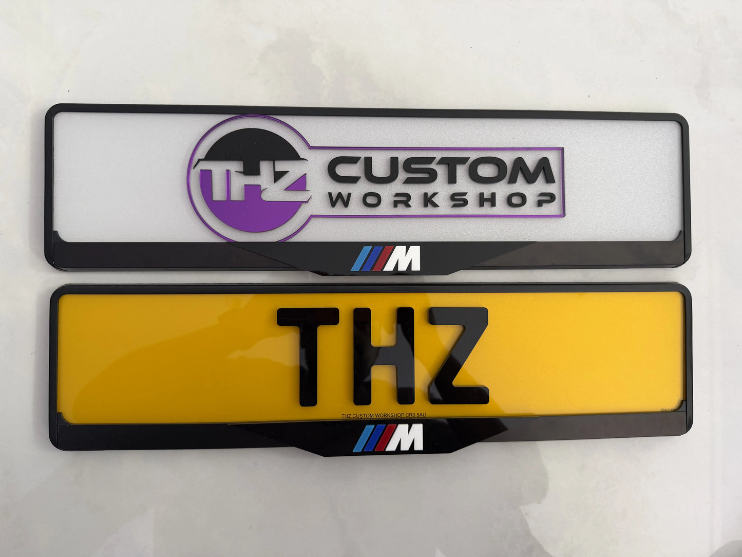 BMW M Power Signature Plateholder Set