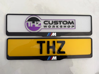 BMW M Power Signature Plateholder Set