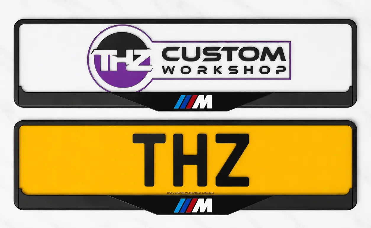 BMW M Power Signature Plateholder Set