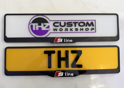Audi S-Line Signature Plateholder Set