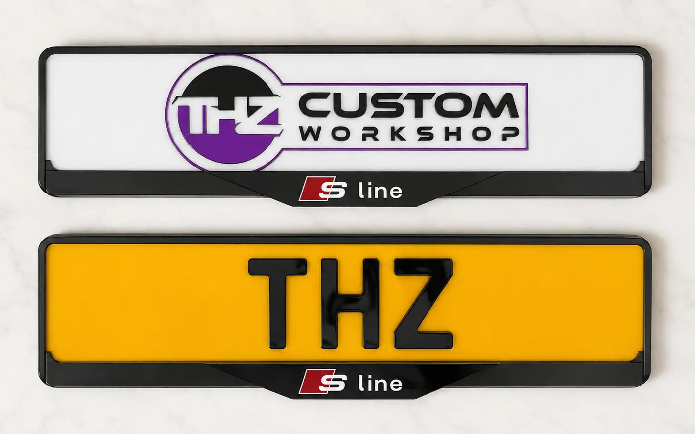 Audi S-Line Signature Plateholder Set