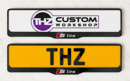 Audi S-Line Signature Plateholder Set