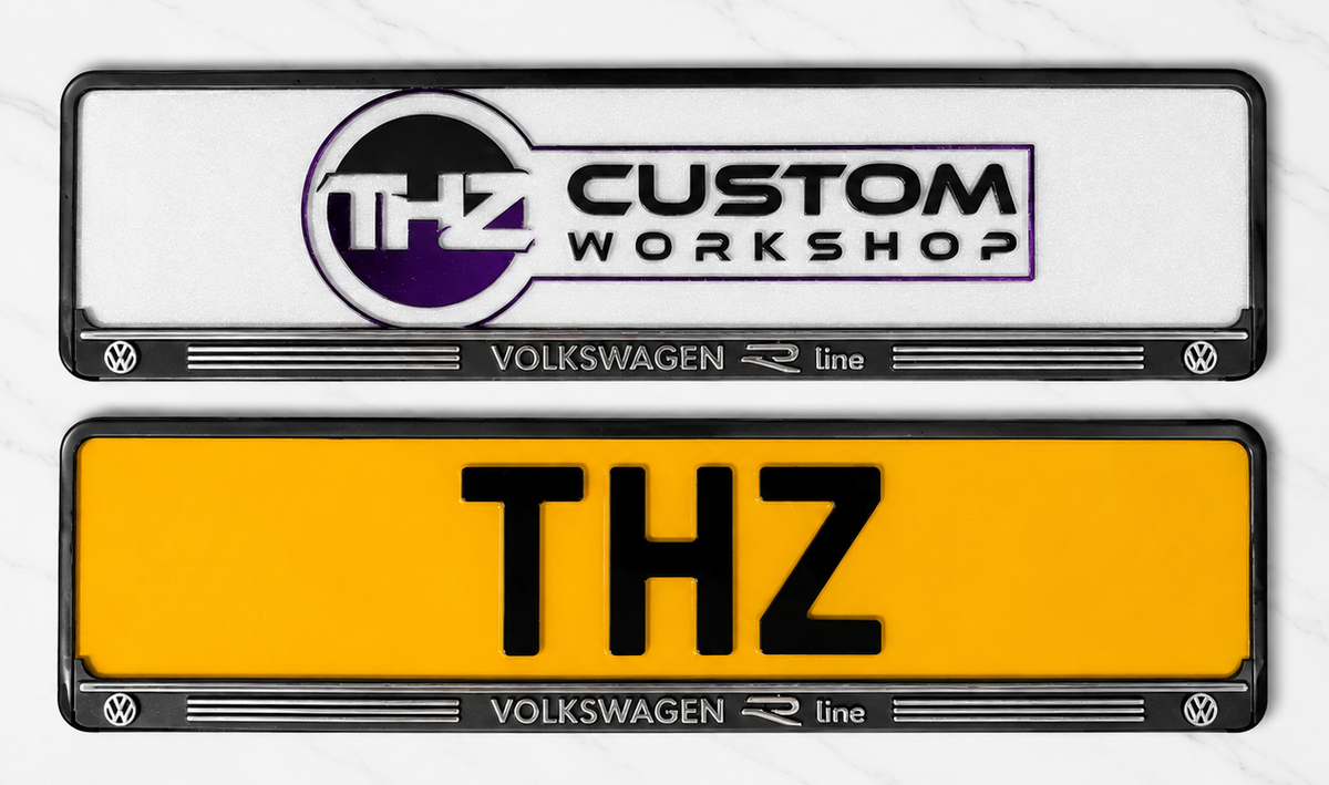 Volkswagen R-Line 3D Plate Holder Set