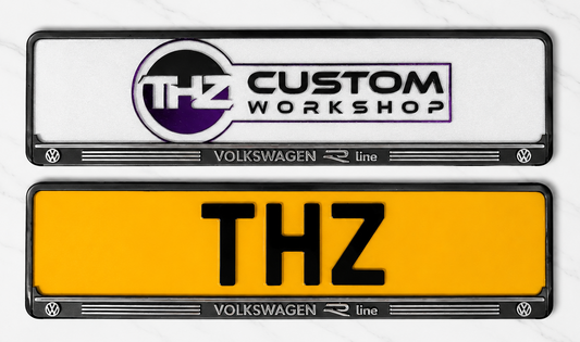 Volkswagen R-Line 3D Plate Holder Set