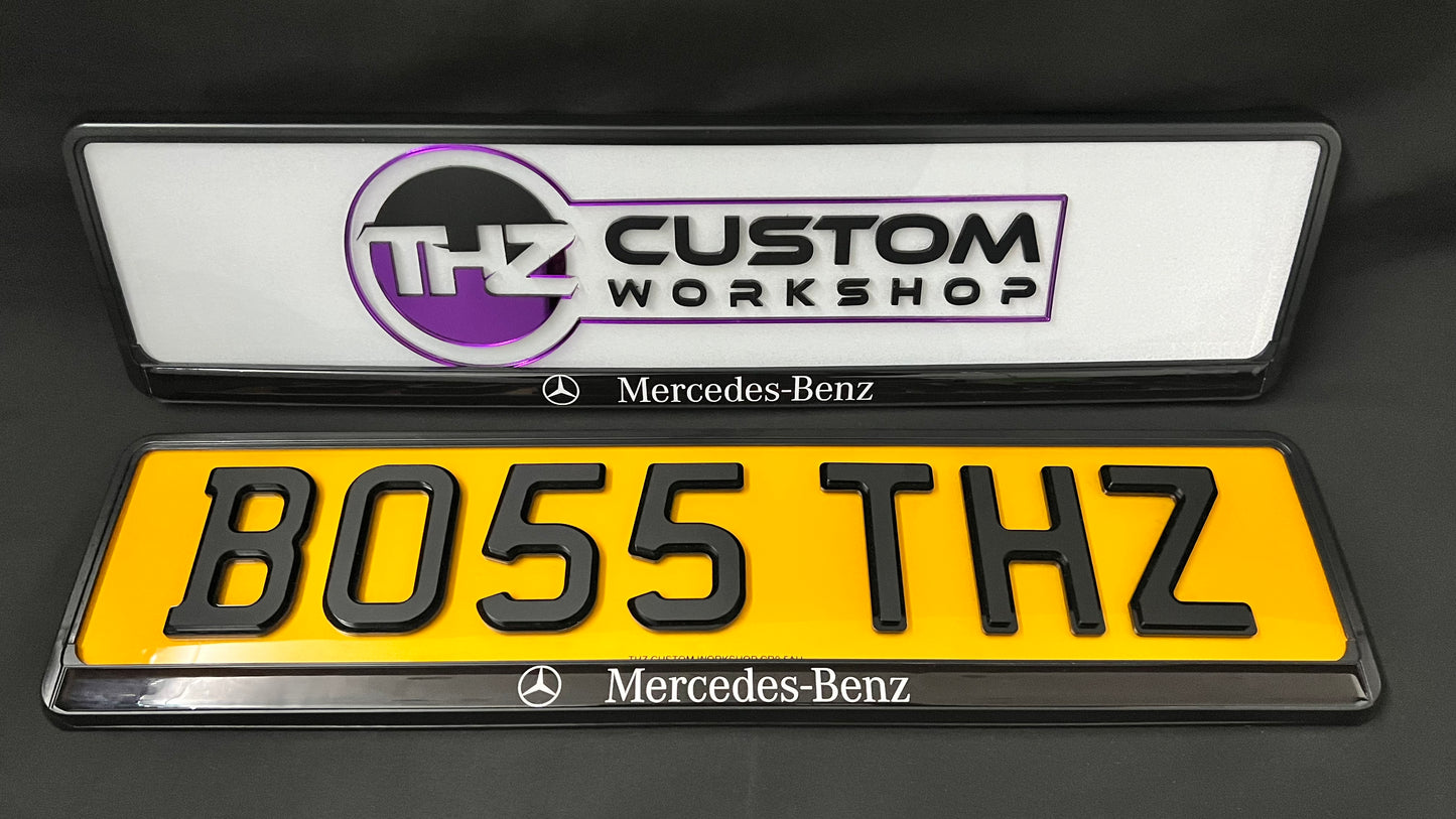 Mercedes Number Plate Holder Set