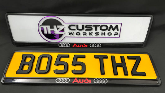 Audi Plate Holder Set