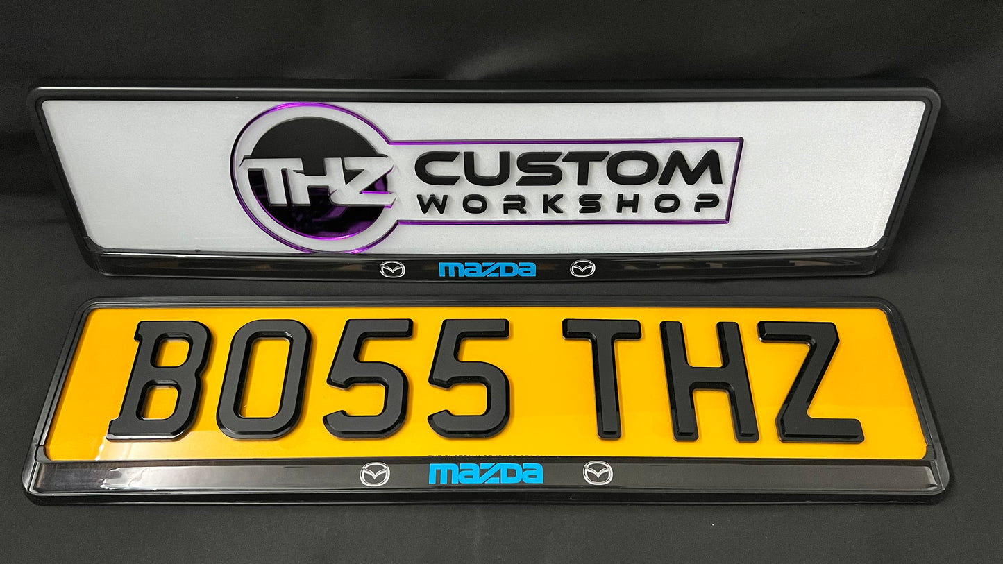 Mazda Number Plate Holder Set