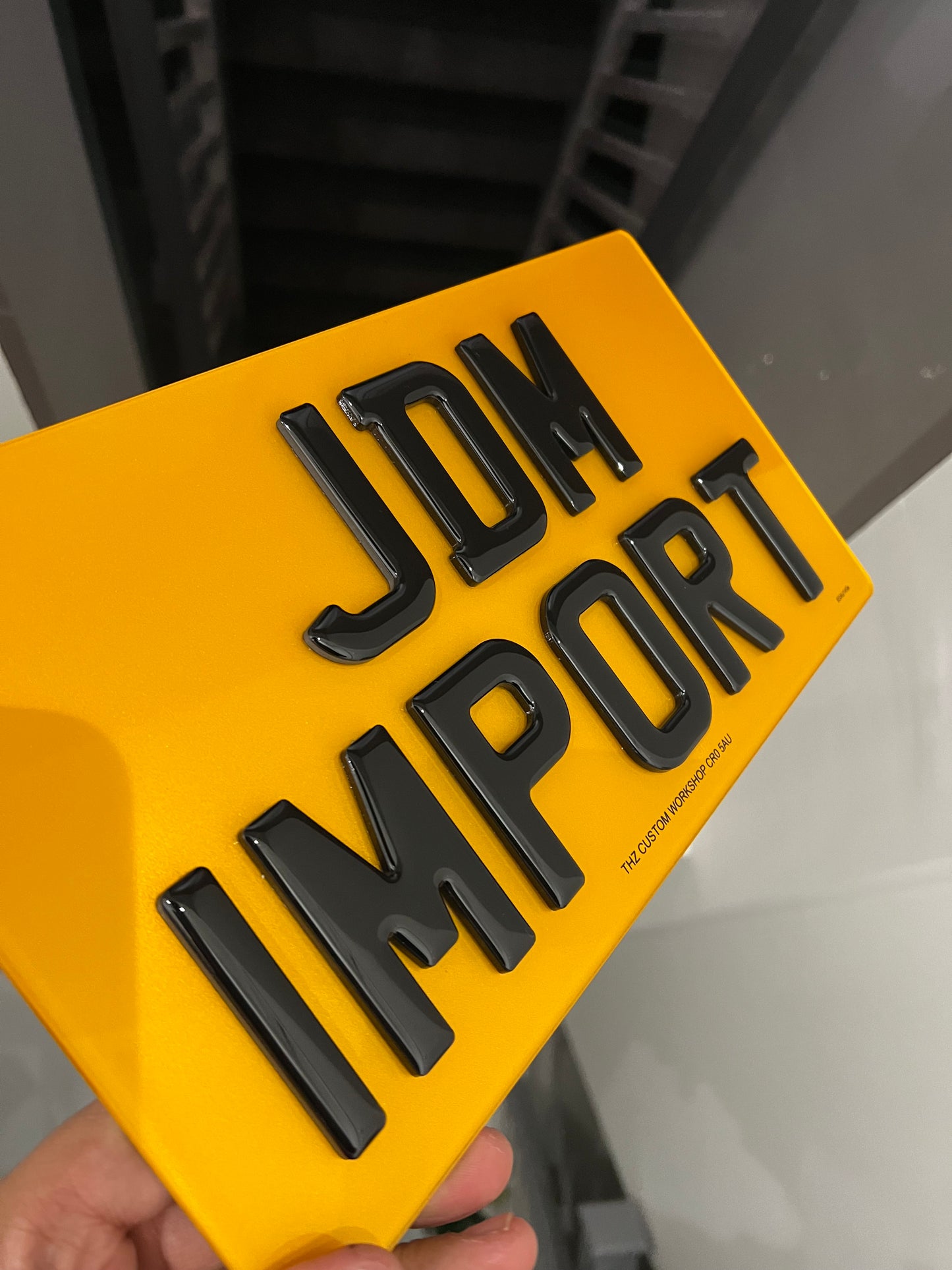 4D Gel 5MM Import Number Plates For JDM Vehicles