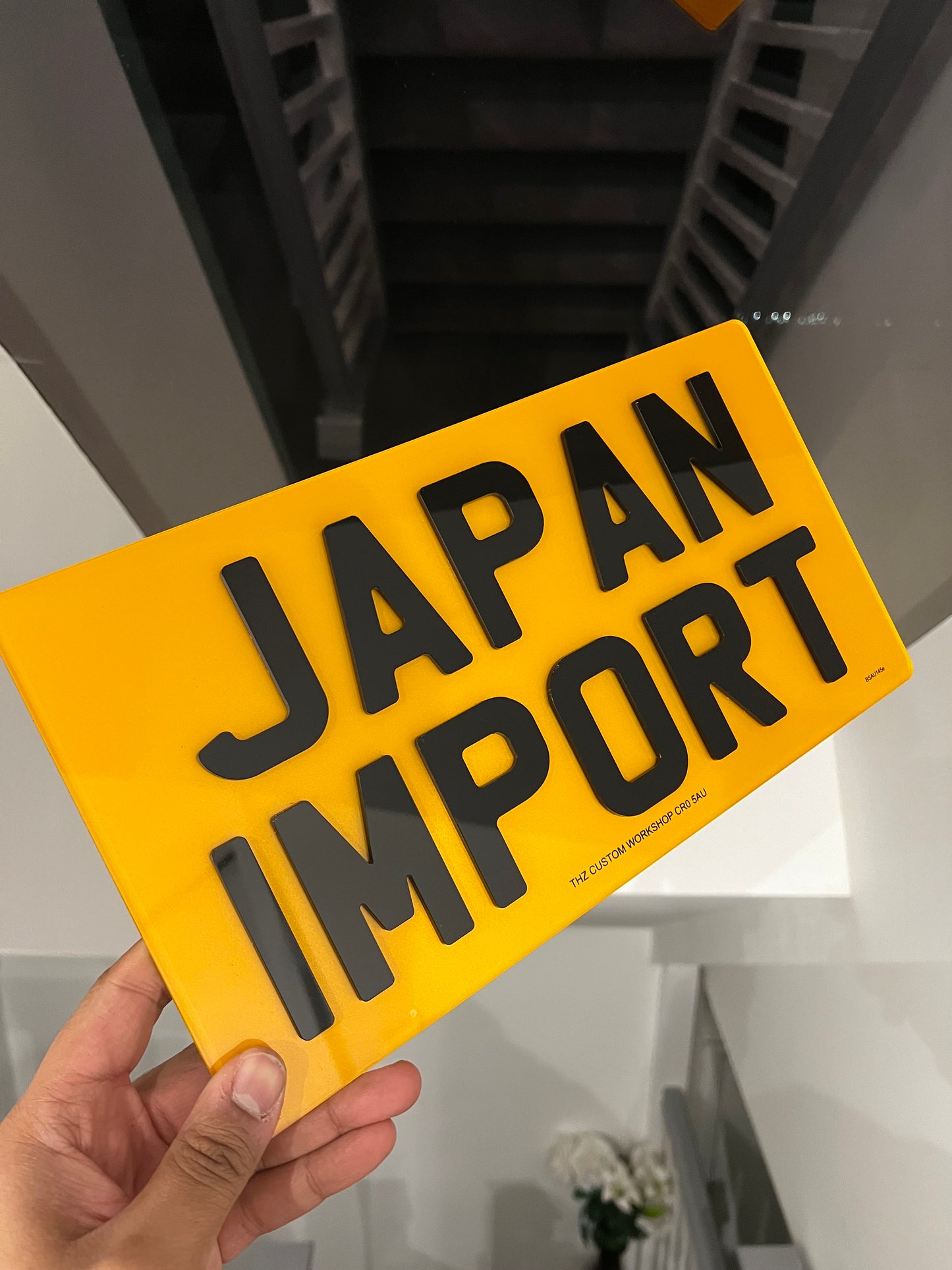 4D 3mm Import Number Plates For JDM Vehicles