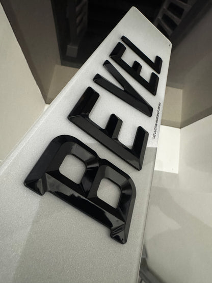 4D Retro Number Plates Set