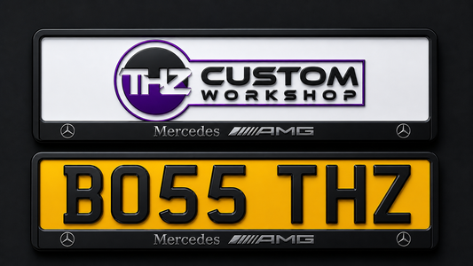 Mercedes AMG 3D Plate Holder Set