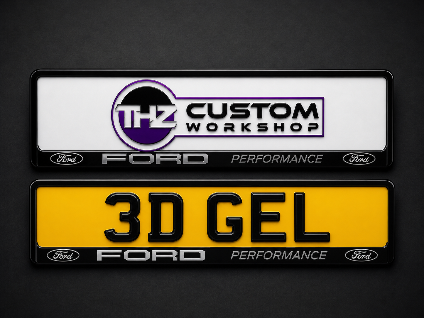 Ford Performance 3D Plate Holder Set