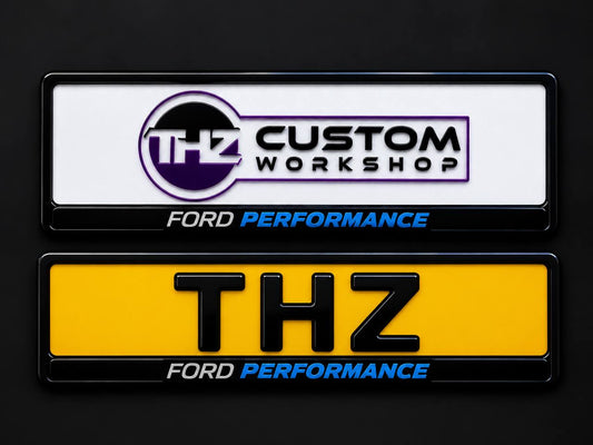 Ford Performance Blue Plate Holder Set