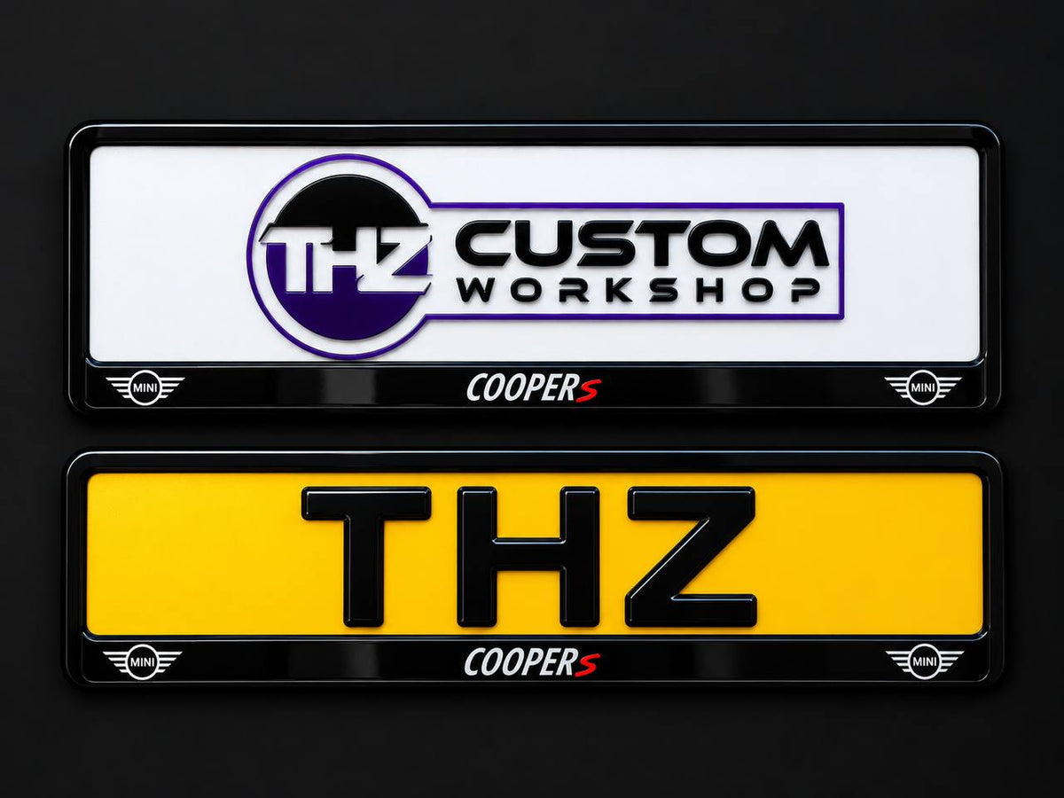 Mini Cooper S Plate Holder Set