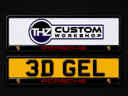 Porsche Plate Holder Set