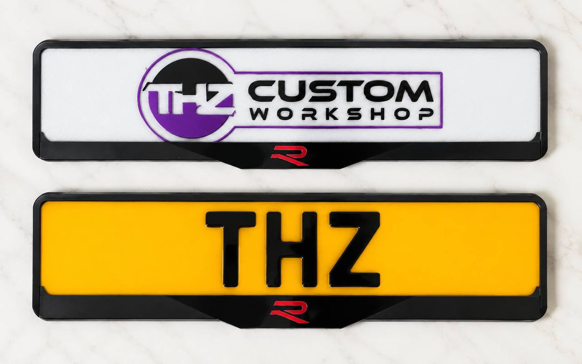 Volkswagen R-Line Red Signature Plateholder Set